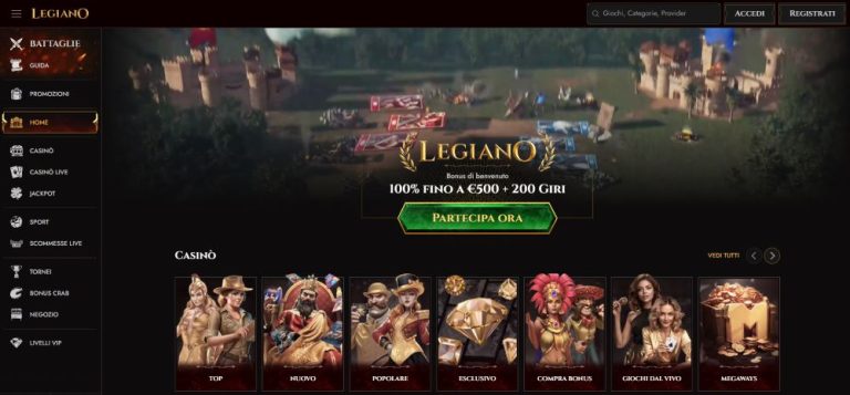 Legiano Casino offre un’esperienza di gioco solida